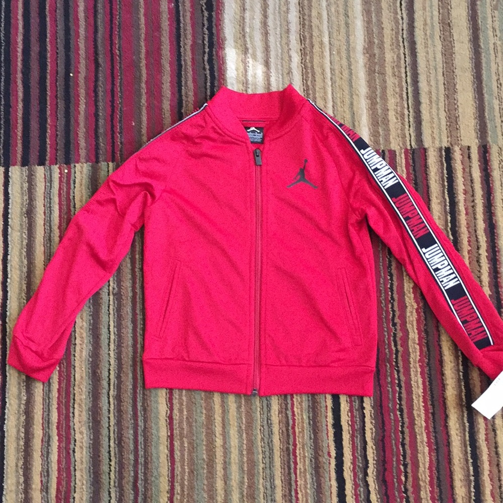 Graphic Jordan Kids Red Jumpman Jacket Boys Size L